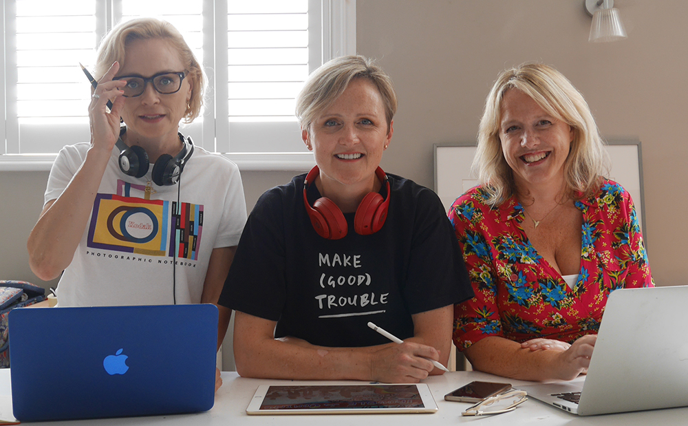 Tayler Cresswell, Daisy Cresswell and Jane Keating, Make (Good) Trouble management team