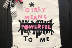 Girly means powerful banner